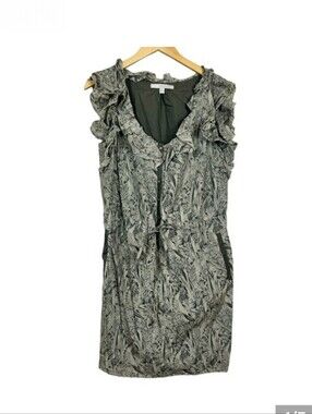 BANANA REPUBLIC HERITAGE Floral Silk Blend Drawstring Pocket Dress 12